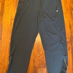Russell Athletic Black Joggers with White Accents